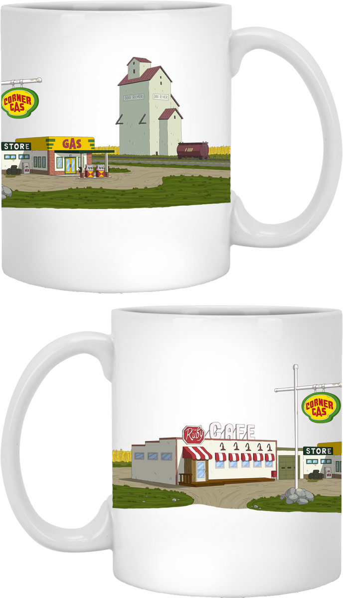 Corner Gas Landscape White Mug Canada Corner Gas Store