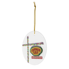 Load image into Gallery viewer, Corner Gas Double-Sided Oval Holiday Group Ornament
