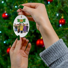 Load image into Gallery viewer, Corner Gas Double-Sided Oval Holiday Group Ornament
